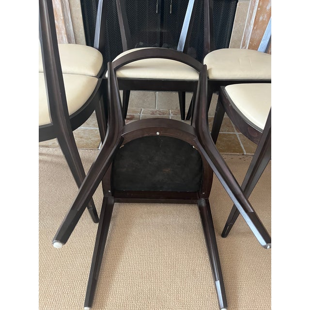 Leather Dining Chairs Maria Yee Set of 6 Merced Collection For Sale - Image 16 of 17