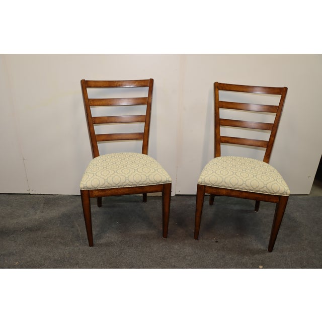 Ethan Allen Tango Country Style Ladderback Dining Chairs Set of 4