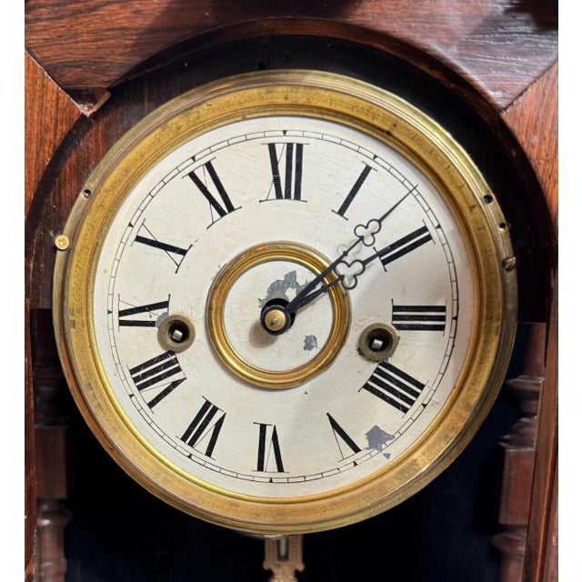 Antique American Welch Spring & Co 8 Day Patti Mantle Clock | Chairish
