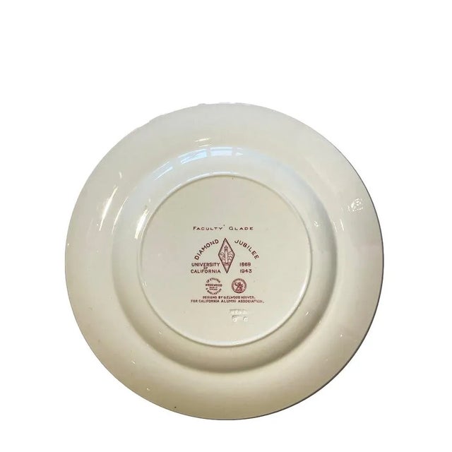 1930s - 1940's Wedgwood University of California Berkeley Plates - Set of 9 For Sale - Image 11 of 13
