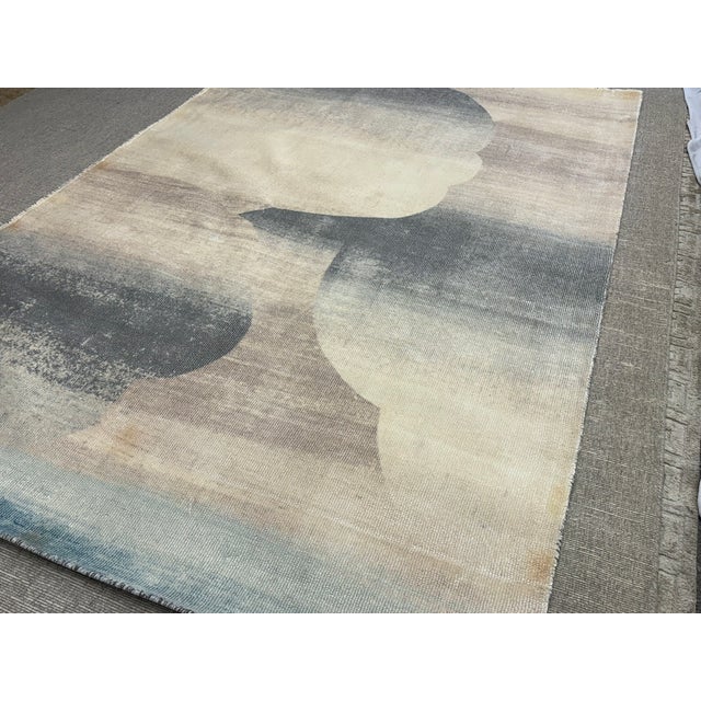 West Elm Ombre Sky Rug – 6x9 Wool & Viscose Blend | Handwoven For Sale - Image 18 of 18