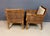 Brown Attributed to Billy Baldwin for Bielecky Brothers Rattan Game Table and Chairs, Set of 3 1970s For Sale - Image 8 of 18