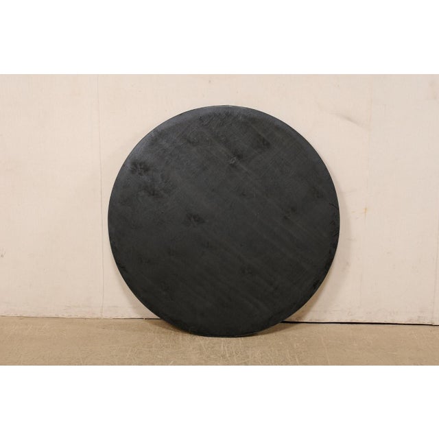 Transitional Round Greek Key Mirror For Sale - Image 3 of 10