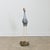 This whimsical vintage French sculpture of a standing heron will add coastal charm to your garden or interior. The body of...
