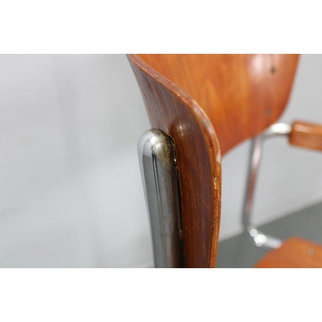 Bauhaus Cantilever Armchair in Chrome Tubular Steel and Beech, 1930s For Sale - Image 13 of 18