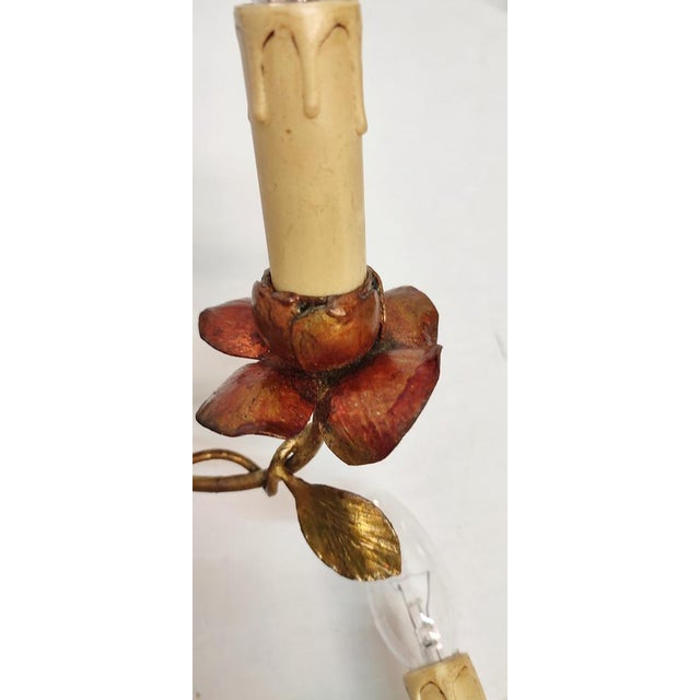 Golden Wrought Iron, Spain, 1940s, Set of 2 For Sale - Image 11 of 17