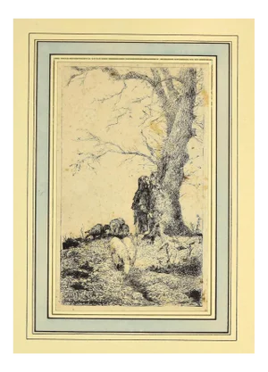 Pio Joris, Landscape, Etching, 1870s