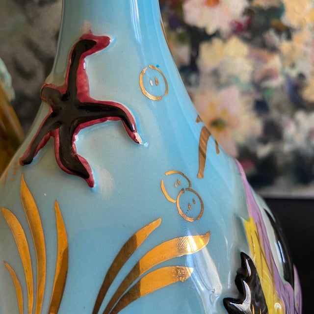 Cerdazur Monaco Small Soliflore Vase Ewer Pitcher 1960 For Sale - Image 6 of 10