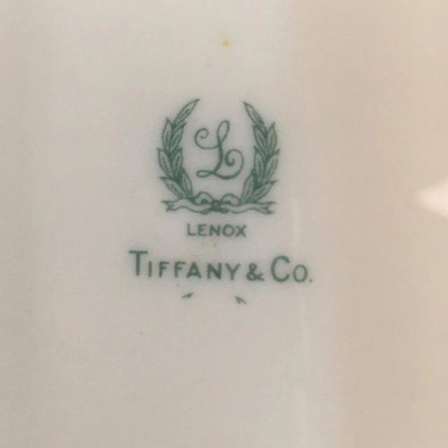 Tiffany & Company Lenox Cobalt + Gold Edge Dinner Plates Set of 12