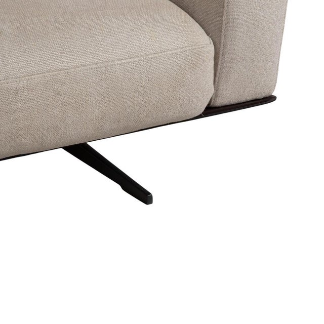 Beige Soft Dream Set Fabric Corner Sofa and Ottoman in Beige Cream by Antonio Citterio for Flexform, Set of 2 For Sale - Image 8 of 18