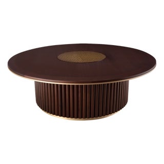 Matthew Round Center Table by Wood Tailors Club For Sale