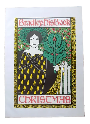 Vintage Poster Lithograph - Art Nouveau - William Bradley - Signed - 13"x19.25"