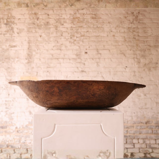 Add rustic authenticity to your space with this 19th century French oak bowl, a beautifully hand-carved piece that...