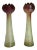 Art Nouveau Josef Rindskopf Pepita Czech Bohemian Glass Hyacinth Vases - a Pair For Sale
