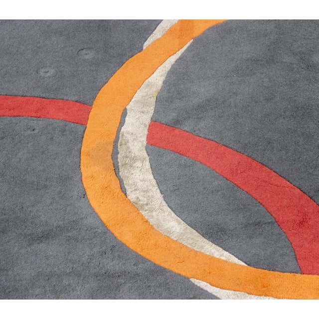 Early 21st Century Safavieh Postmodern Gray Geometric Carpet, 13' 3" X 9' 5" For Sale - Image 5 of 8
