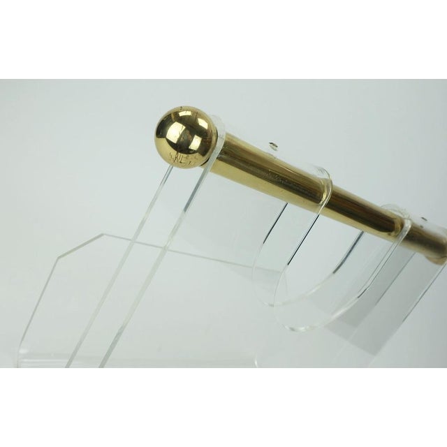 Space Age Transparent Acrylic Magazine Rack, 1980s For Sale - Image 6 of 12