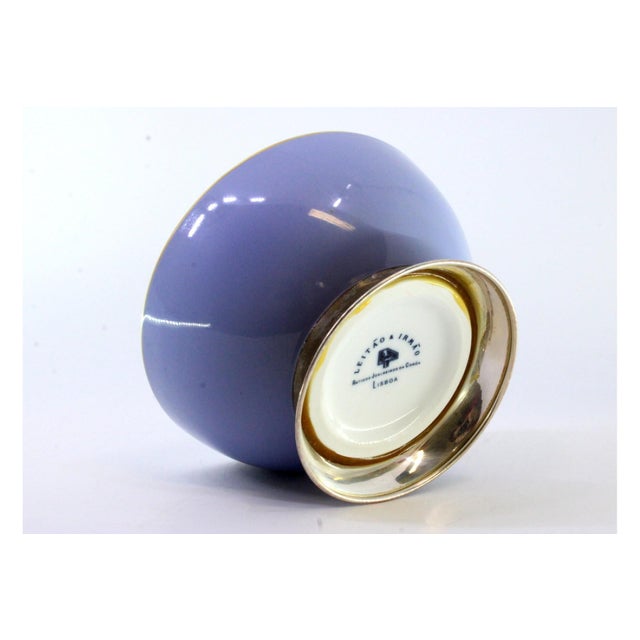 Porcelain Cup with Circular Gilded Silver Base For Sale - Image 3 of 8