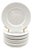 French Apilco Sèvres White Porcelain Appetizer Plates, Set of 9 For Sale