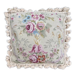 Needlepoint Aubusson Style Pillow For Sale