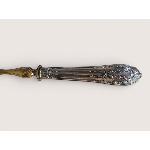 Louis XVI Silver Pie Server from Brosse & Cie, 1890s For Sale - Image 5 of 13