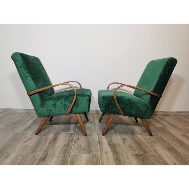 Set of Armchairs by Jindřich Halabala For Sale - Image 17 of 18