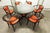 Round Dining Table & Armchairs, Set of 7 For Sale - Image 4 of 18