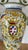 Mid 20th Century Hand-Painted Italian Majolica Ceramic Amphora Floor Vase With Caffagiolo Pattern For Sale - Image 10 of 10