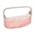 French Pink Depression Glass Jardinière Bowl with Cherubs and Birds For Sale - Image 5 of 18