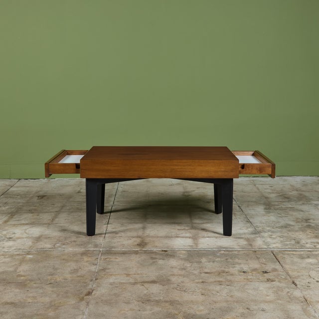 Mid-Century Modern George Nelson Extendable Coffee Table with Removable Trays for Herman Miller For Sale - Image 3 of 16