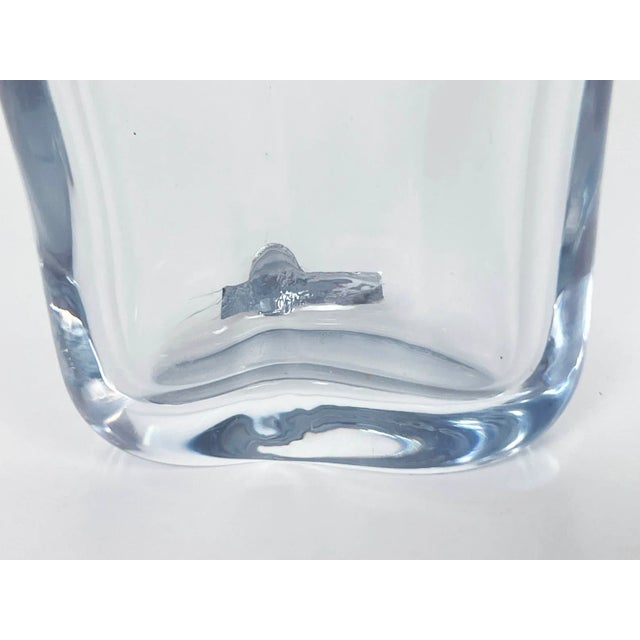 Small Swedish Crystal Vase by Strombergshyttan For Sale - Image 10 of 11