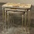 Set of Mid-Century Brass & Marble Nesting Tables For Sale - Image 4 of 13