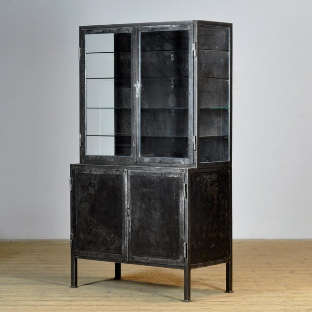 Polished Iron Medicine Cabinet, 1930s For Sale - Image 13 of 13