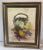 Nice vintage floral still life painting on canvas in nice frame. Signed.