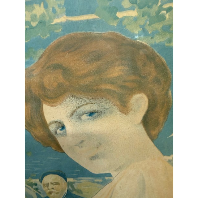 Early 20th Century Belle Epoque Advertising Artwork, Framed For Sale - Image 10 of 12