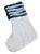 Textile Blue & White One-Of-A-Kind African Textile Christmas Stockings, S/2 For Sale - Image 7 of 9