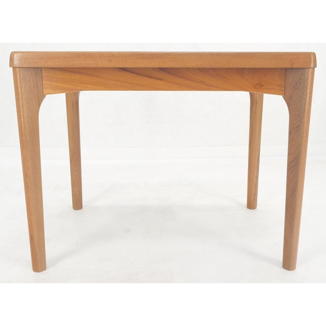Danish Mid Century Modern Teak Rectangle Side End Table Stand MINT! For Sale - Image 10 of 12