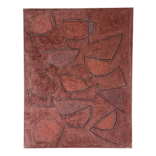 Georges Ferrato, Abstract Composition 4, Acrylic on Canvas For Sale