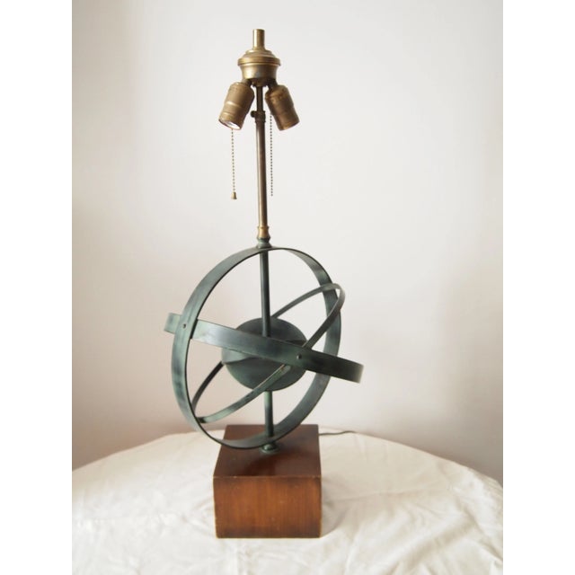 Mid-Century Armillary Lamp For Sale In Raleigh - Image 6 of 6