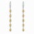 Hinged Hoop Citrine Drop Earrings. Elegant Huggie Hoop Earrings with Natural Citrine. Elegant long drop earrings with...