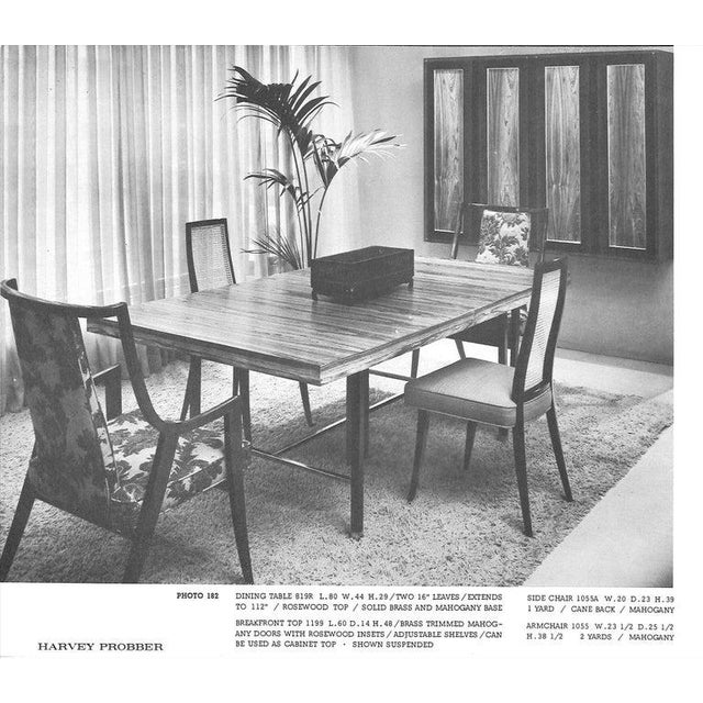 Gray Pair of Mid-Century Modern Highback Dining Chairs by Harvey Probber For Sale - Image 8 of 9