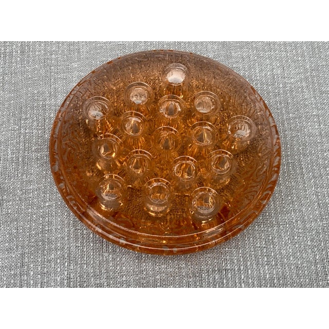 Antique Depression Glass Flower Pin Frog For Sale - Image 11 of 11
