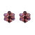 The Marcela Studs exude a delightful retro style, featuring a charming flower stud design adorned with contrasting color...
