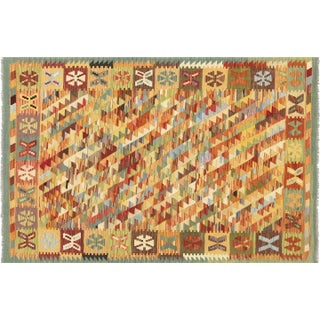 Contemporary Afghan Maimana Kilim Rug For Sale