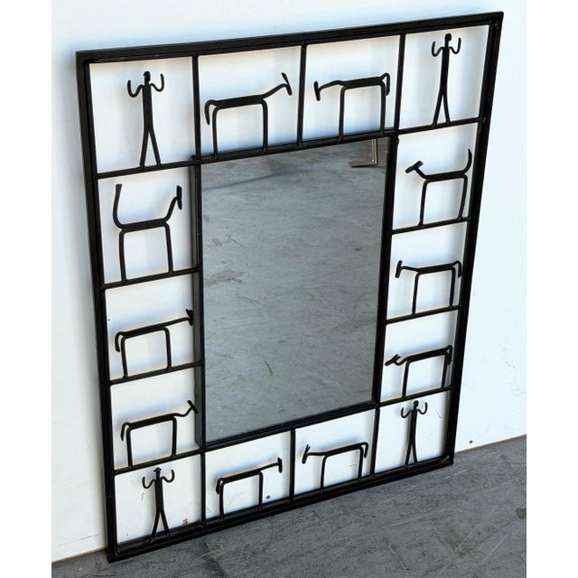 Frederick Weinberg (American, born 1942), Figural Iron Mirror For Sale In West Palm - Image 6 of 9