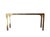 Mid 20th Century Mastercraft Brass and Glass Console Table, Greek Key Motif For Sale - Image 5 of 9