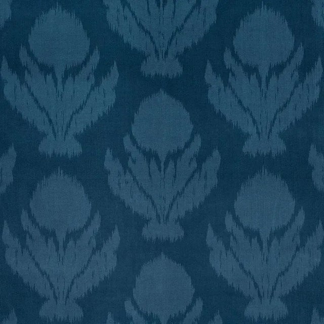 The soft edges of this exquisite, floral-patterned velvet are created by an artisanal, needle-cut process. It's a classic...