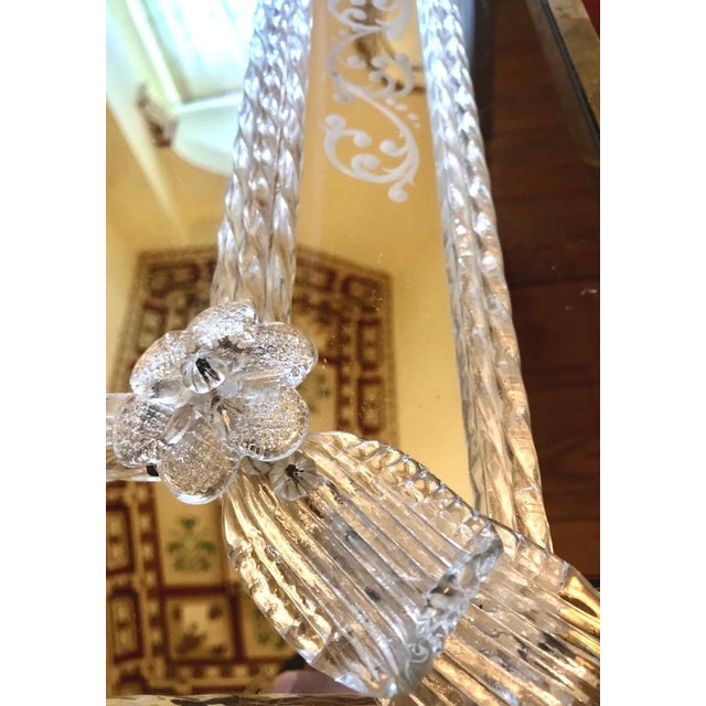 Vintage Opulent Murano Mirror, 1920s For Sale - Image 4 of 9