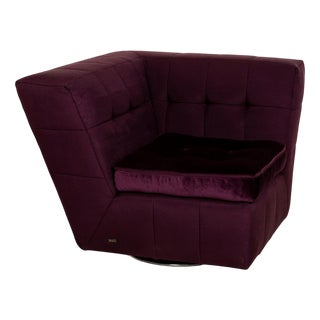 Tiziana Armchair in Purple Fabric from Bretz For Sale
