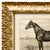 Reproduction Art Print of Vintage Horse (1) in Ornate Gold Frame For Sale - Image 4 of 5