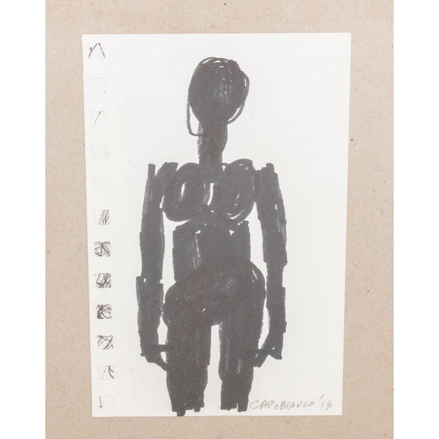 Contemporary Domenick Capobianco Abstract Ink on Paper, 3 For Sale - Image 3 of 6